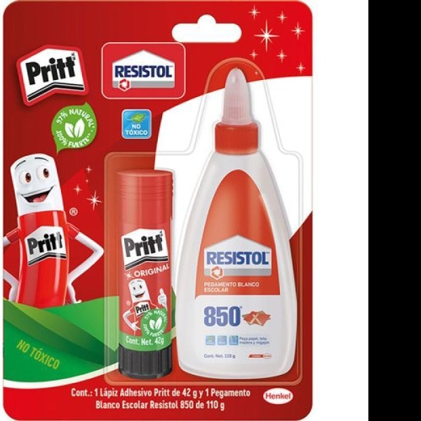 PEGAMENTO PRITT PAREJA IDEAL LAPIZ 42GR BCO. 110GR. C.22